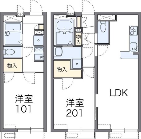 レオパレスプリムヴェールの物件間取画像